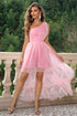 one-shoulder-sleeveless-high-low-dress Sophia's Trends - Sophia's Style-Blush Pink-XS